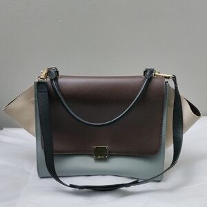 Celine Tri-Color "Trapeze" Small Shoulder Bag